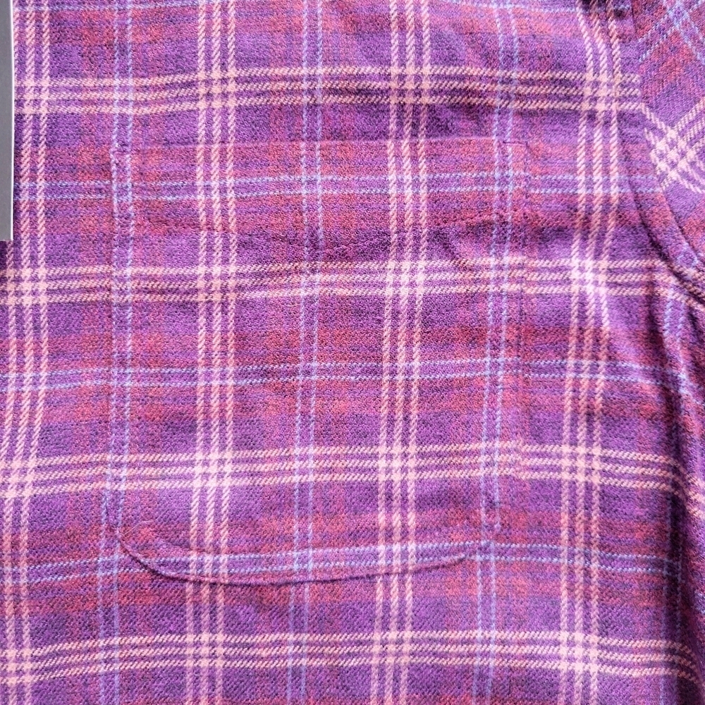 14th & Union // Men's Beck Plaid Flannel Shirt / L /  Purple ~ NWT - Picture 4 of 4